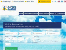 Tablet Screenshot of exas.gr